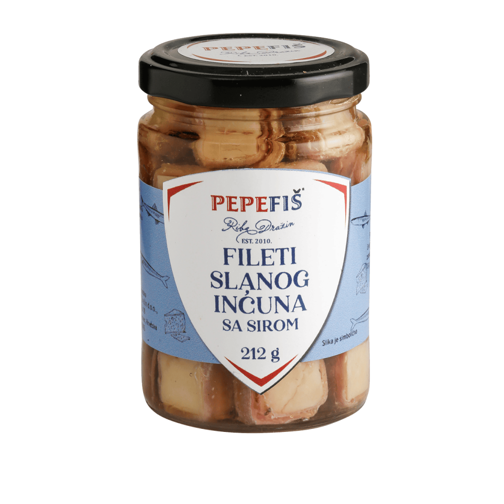 PEPEFIŠ - fileti slanog incuna sa sirom
