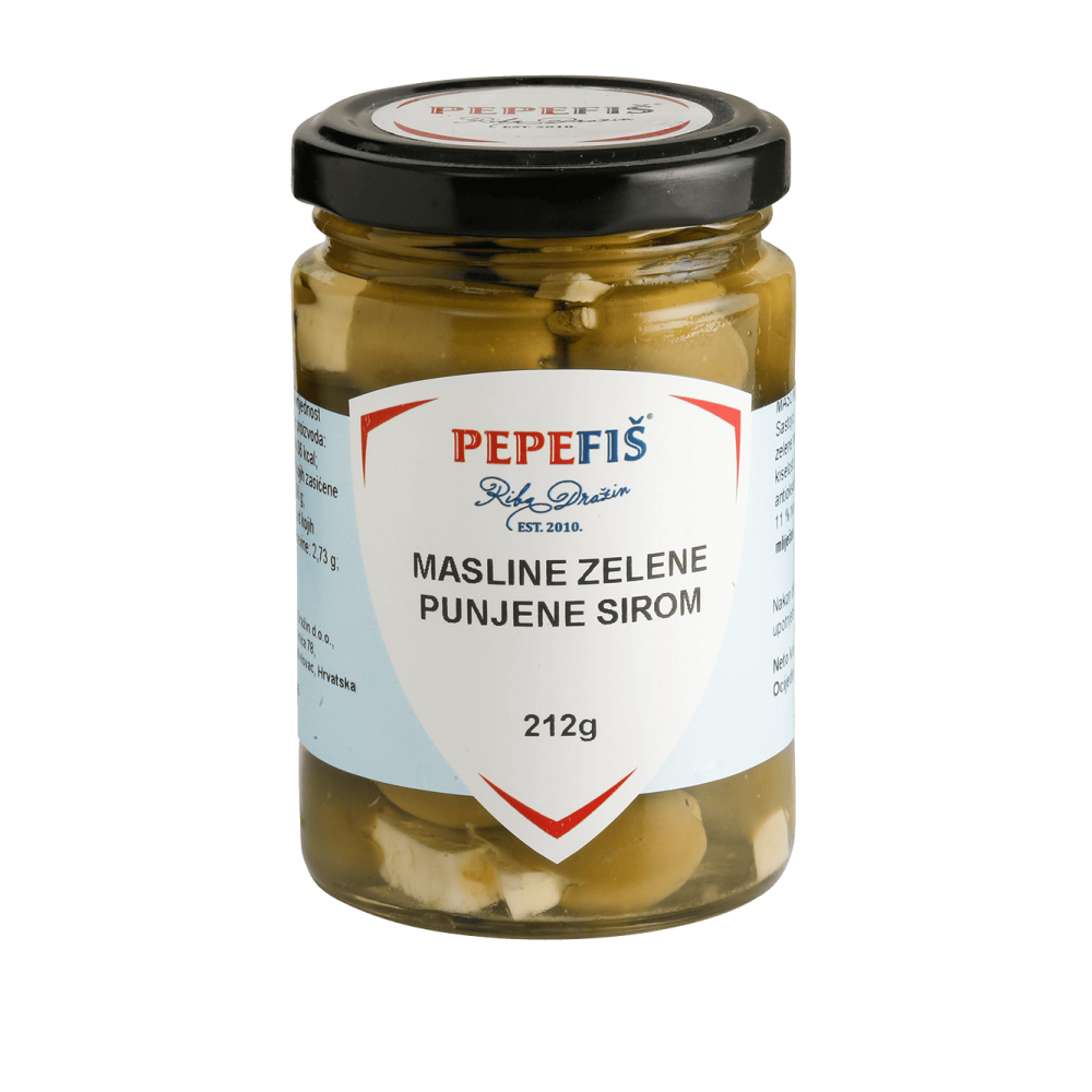 PEPEFIŠ - masline zelene punjene sirom