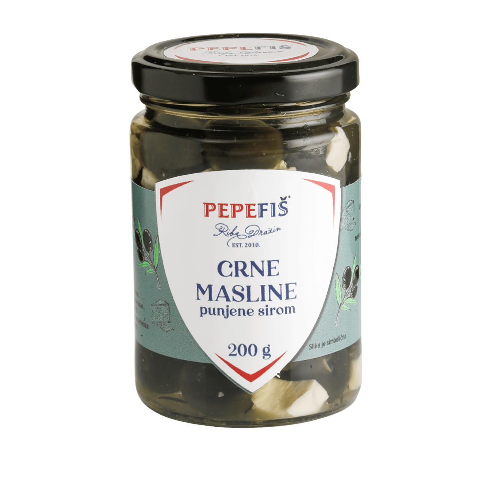PEPEFIŠ - crne masline punjene sirom