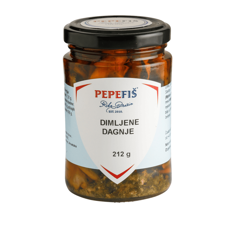 PEPEFIŠ - dimljene dagnje 212g